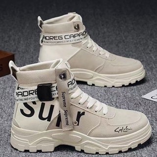 Martin Boots Men's High-top Tooling Shoes 2023 Fashion canvas Shoes for Men Fashion Boots sport men