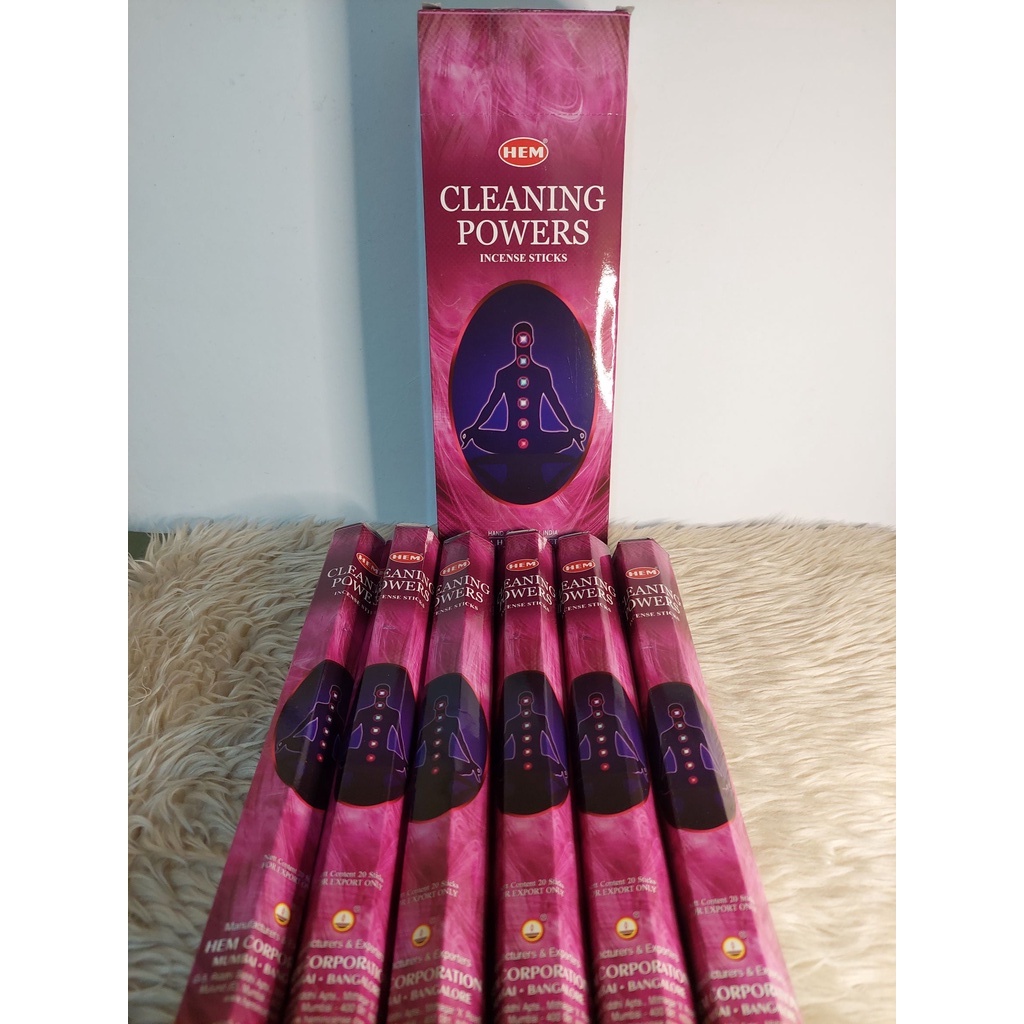HEM Incense Pack Cleaning Powers, 20 sticks, 9 inches Shopee