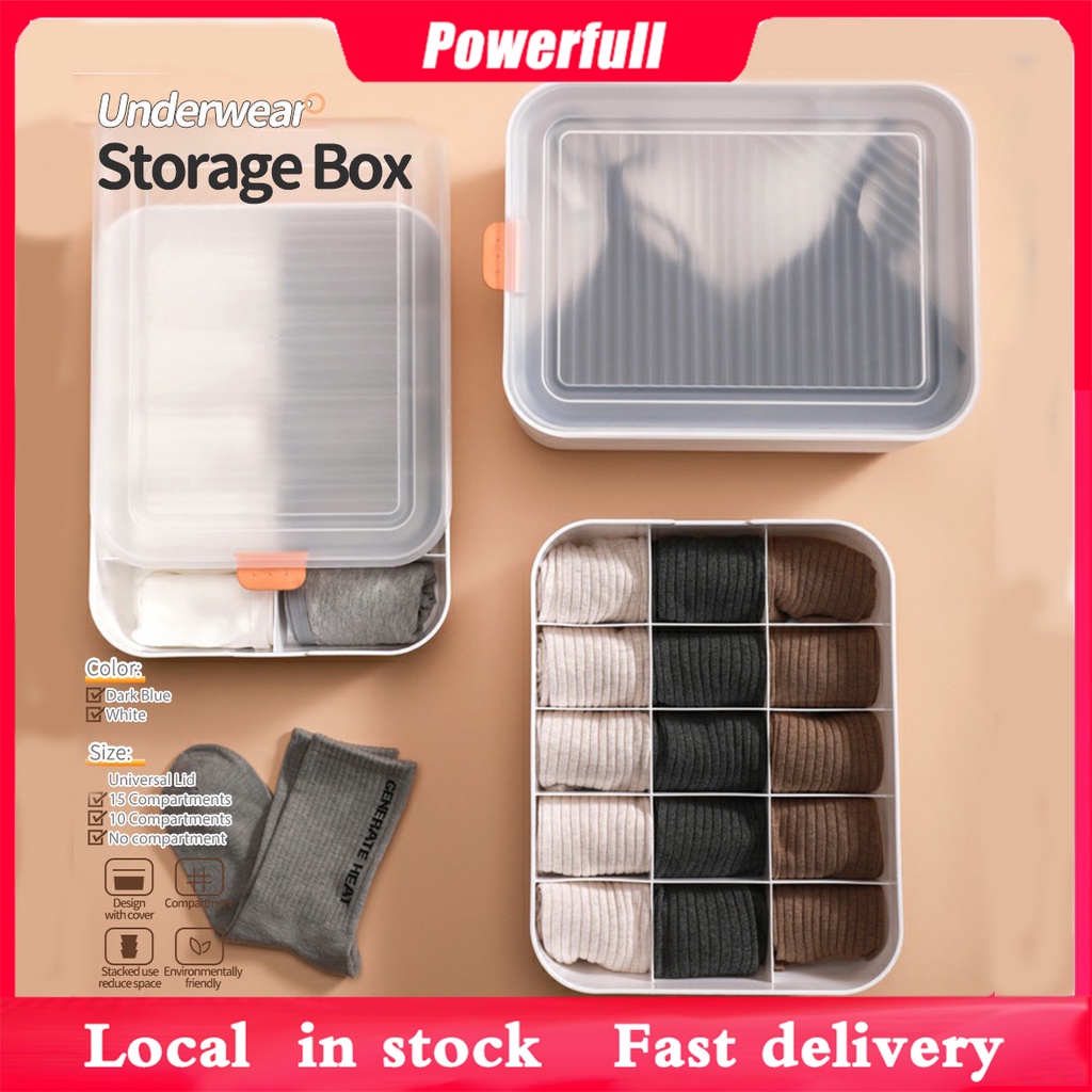 15 Grids Plastic shorts socks panties bras underwear closet Wardrobe