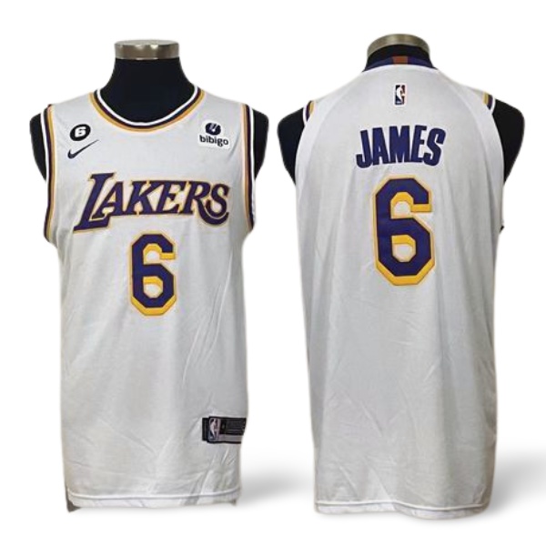 Lebron James Autographed White Los Angeles Lakers Association Edition Authentic Nike Jersey