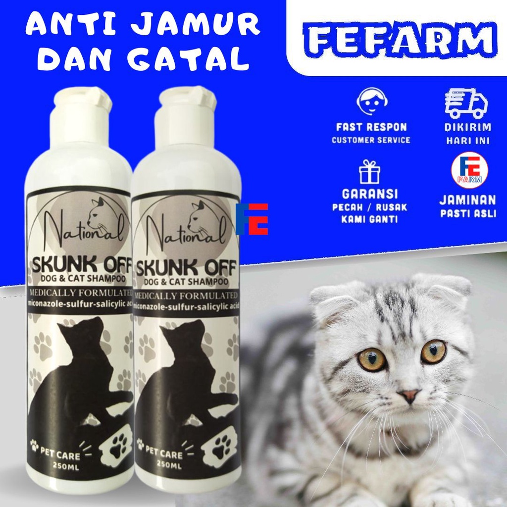 SAMPO Miconazole SHAMPOO Cat SHAMPOO ANTI Flea ANTI Fungus SHAMPOO 250ML GROAMING SHAMPOO
