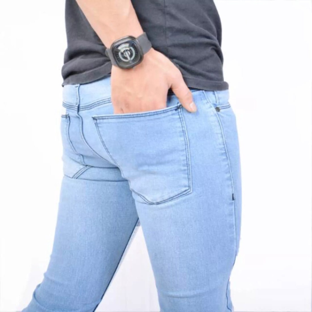PRIA HITAM Giordano Black Pants Men Jeans Adult Pencil Plain Slimfit Slim Fit Skinny Stretch Street Stretchy Rubber Jumbo Big Size Latest Model 2022/thick Long Jeans/Jean/Men/Men/Men2/Boys/Boys ///Items/Slang/Cool