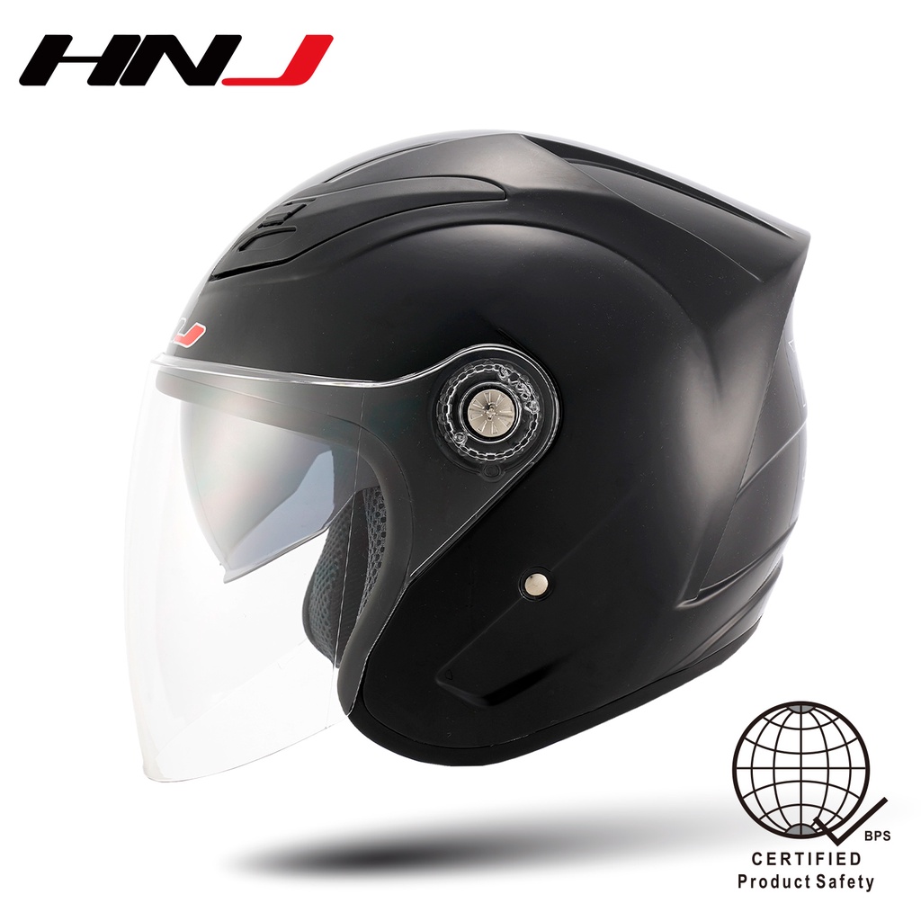 HNJ A4003 Half Face Motorcycle Helmets Motor Helmet Dual Visor Shopee Philippines