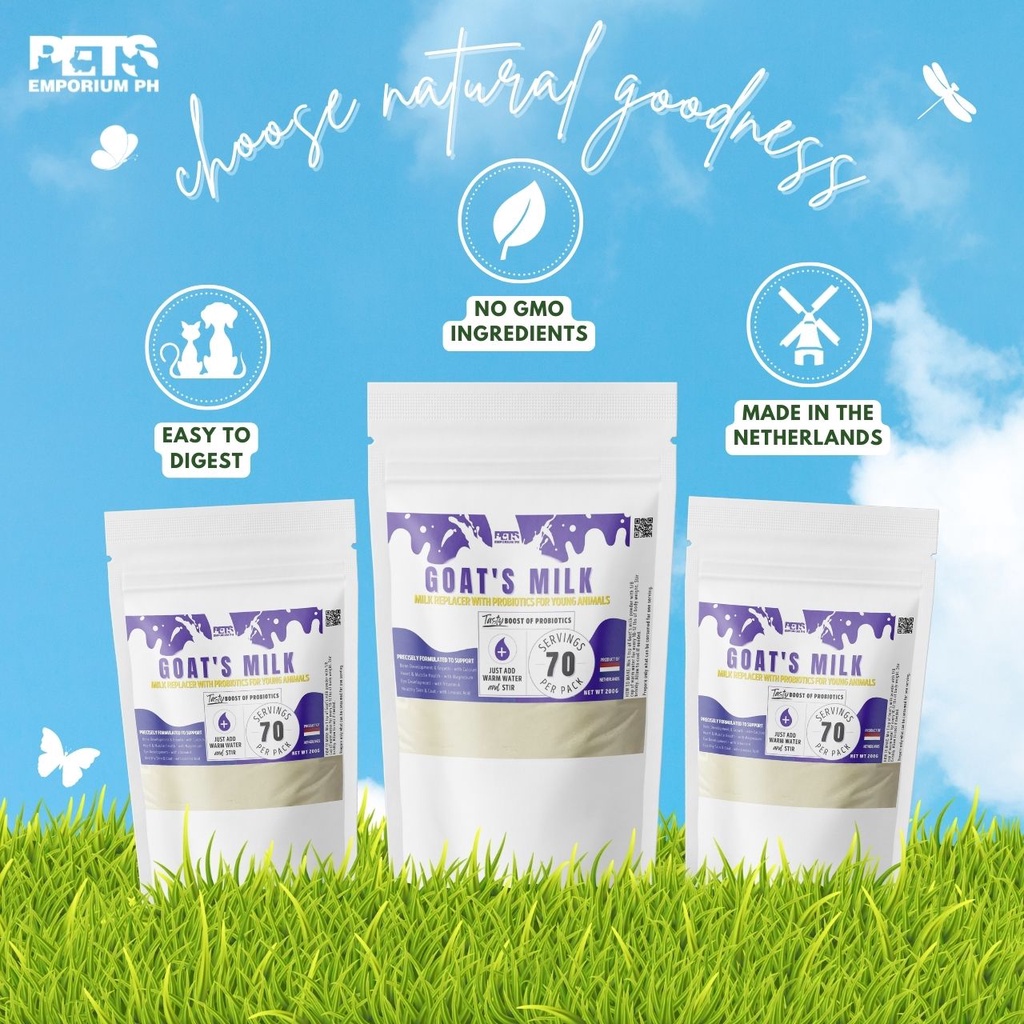 Pets Emporium Instant Goat's Milk Probiotics for Dogs and Cats replacer