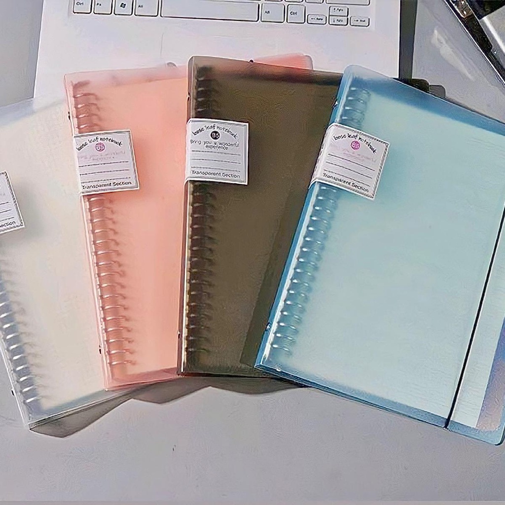 Pastel A5 LooseLeaf Refillable Spiral Binder Notebook with Page