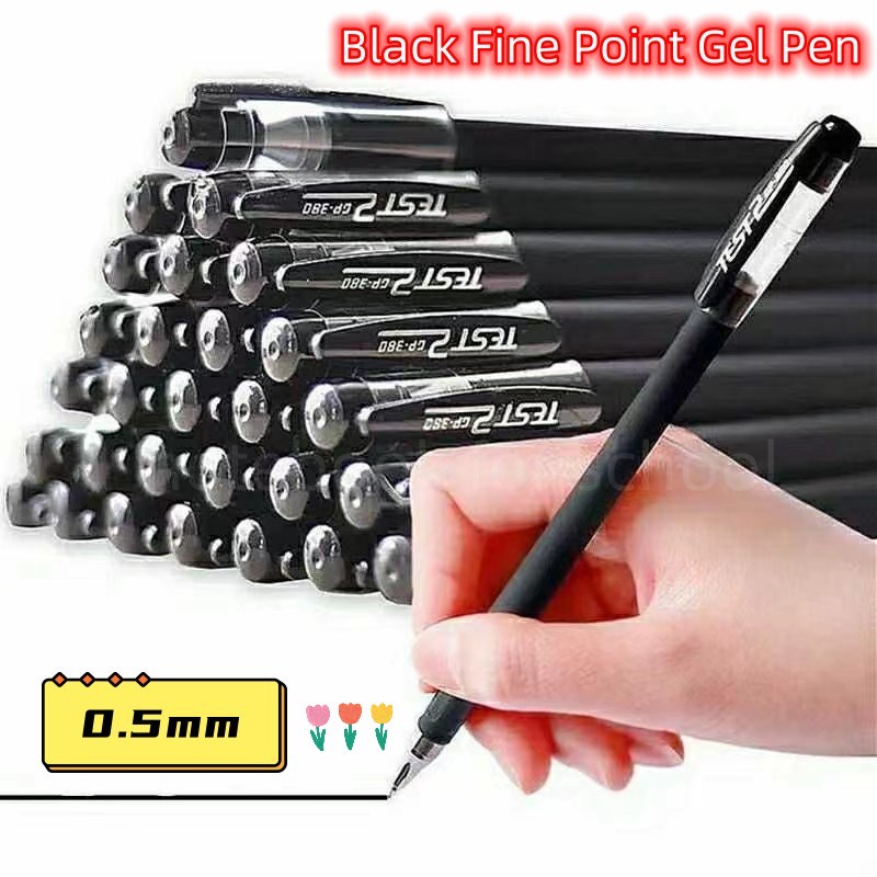 1Pcs Gel Pen 0.5 Black Student With Signature Pen Carbon Pen Ink Pen