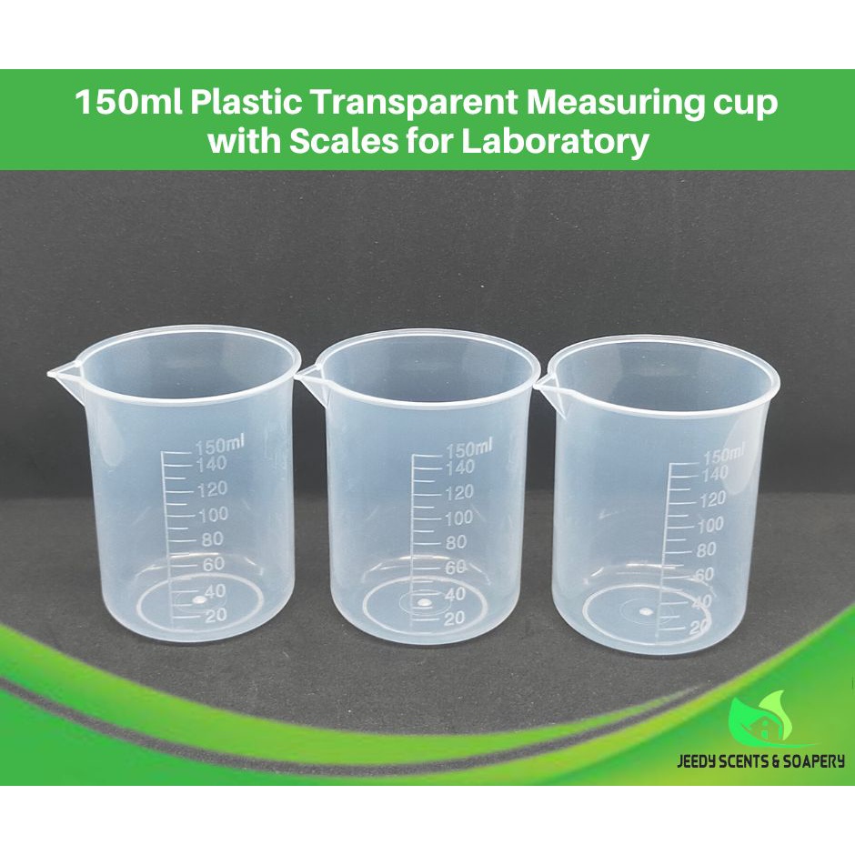 150ml Plastic Transparent Measuring cup with Scales for Laboratory ...