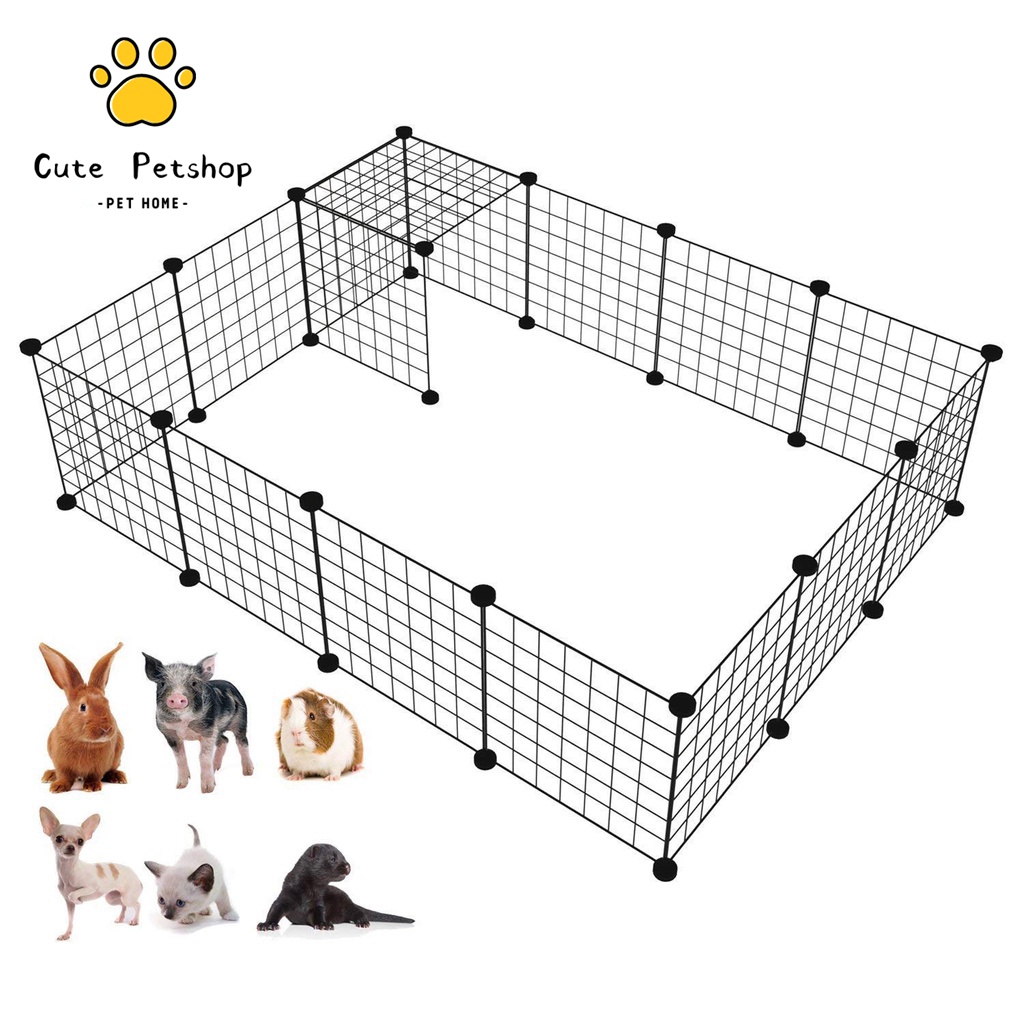 dog-cage-stackable-pet-fence-35-35cm-cat-rabbit-fence-pet-cage-diy-pet