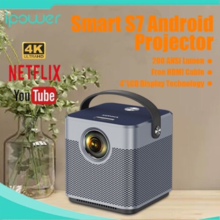 iPower Smart Projector 1080P 4K Decoding Android 9.0 Bluetooth 4.0 Screen Mirror Google Store