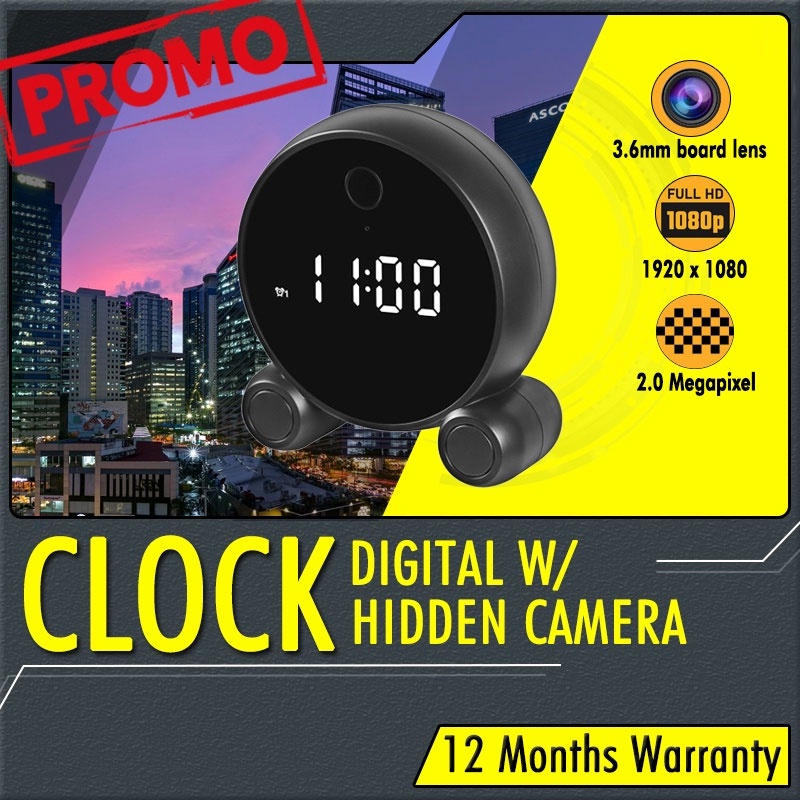 Clock Camera X7 Tuya Smart Wireless Digital Table Clock 2MP 3.6mm board
