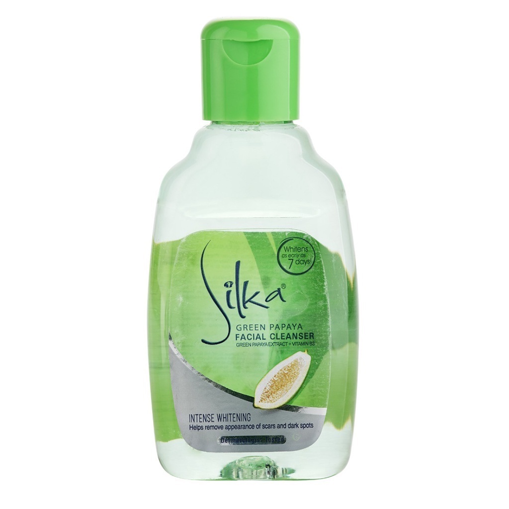 Silka Facial Cleanser Intense Whitening Green Papaya 75ml | Shopee ...