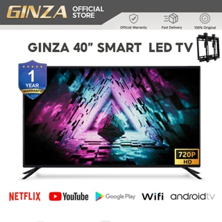 NEW GINZA 40 Inch Slim HD Smart TV Android 9.0 WITH FREE BRACKET