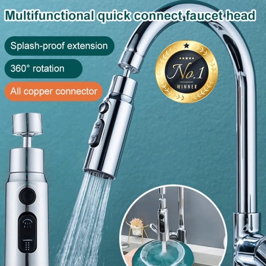 Multifunctional universal supercharged scraping and washing faucet