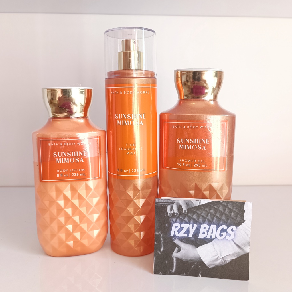 Bath & Body Works Sunshine Mimosa BBW Sunshine Mimosa Set Bundle Mist