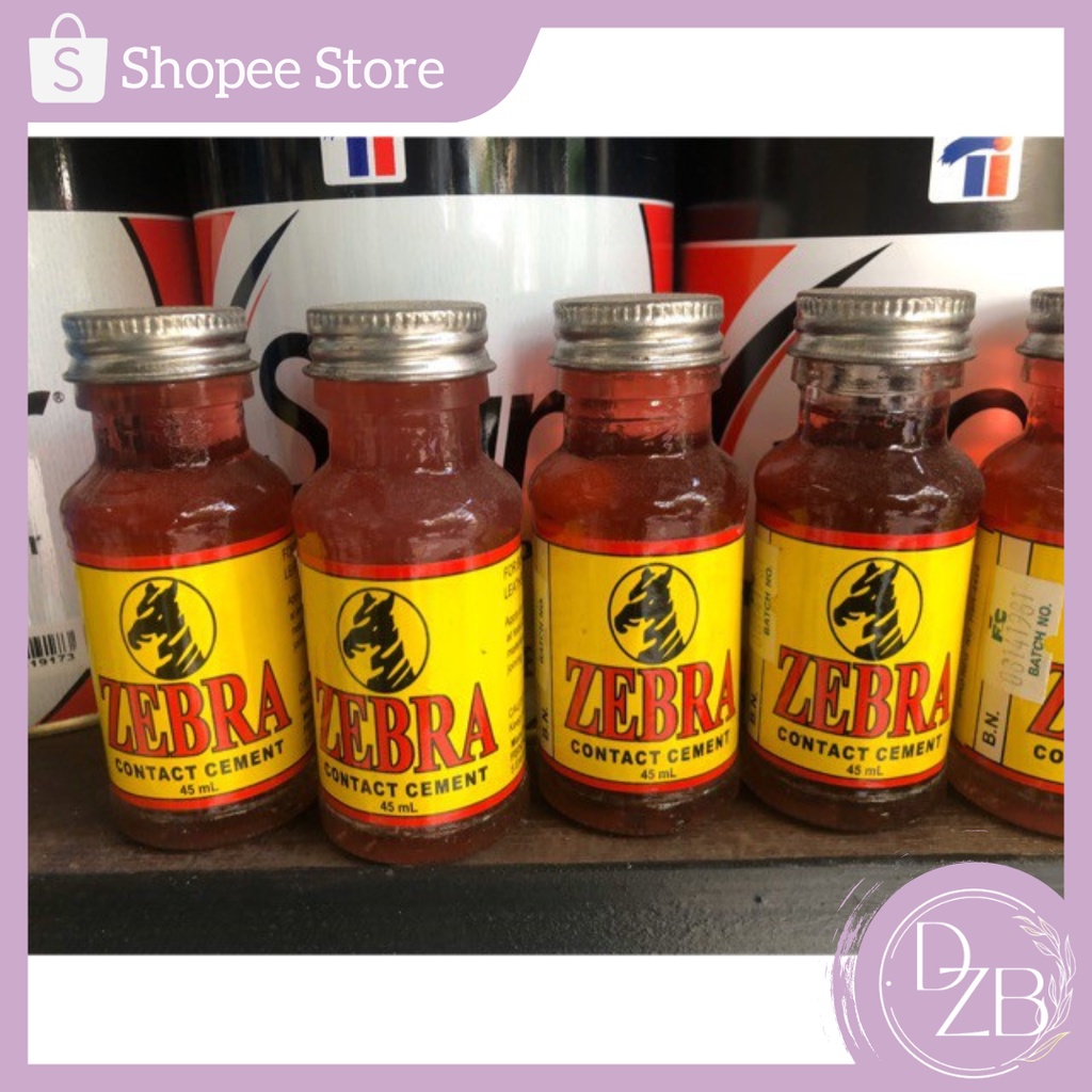 DZB 45ML Zebra/Rugby Contact Cement, Contact Cement Adhesive, super glue, crack repair cement