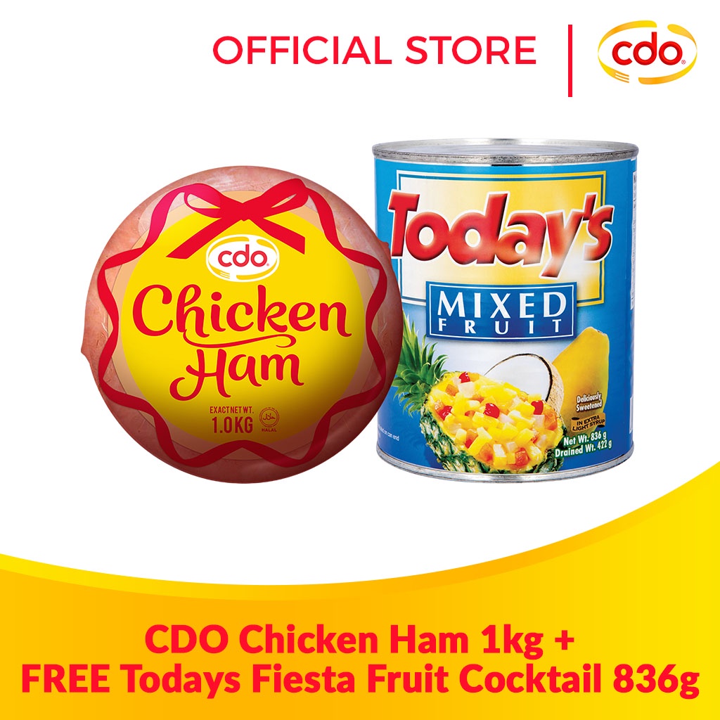 Cdo Chicken Ham 1kg Free Todays Fiesta Fruit Cocktail 836g Shopee