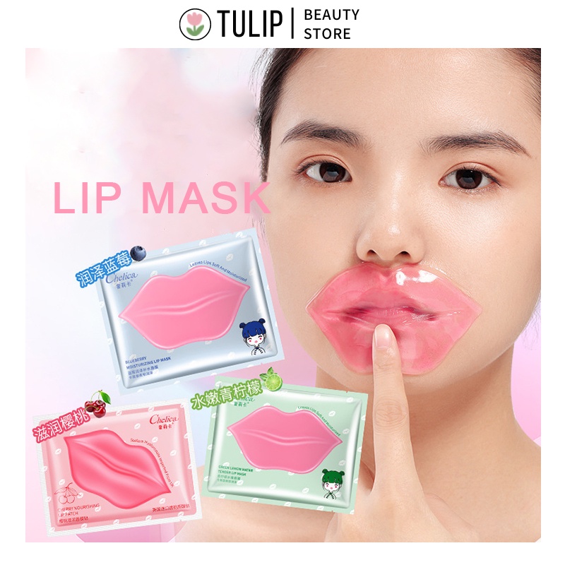 TULIP 1pc Fruit Lip Mask Moisturizing Peach Lip Mask Remove Lip Lines