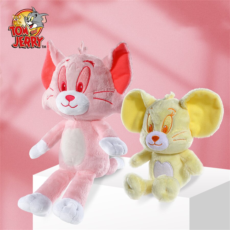 Original Tom And Jerry Plush Toy Cartoon Movie Cat Mouse Plushies