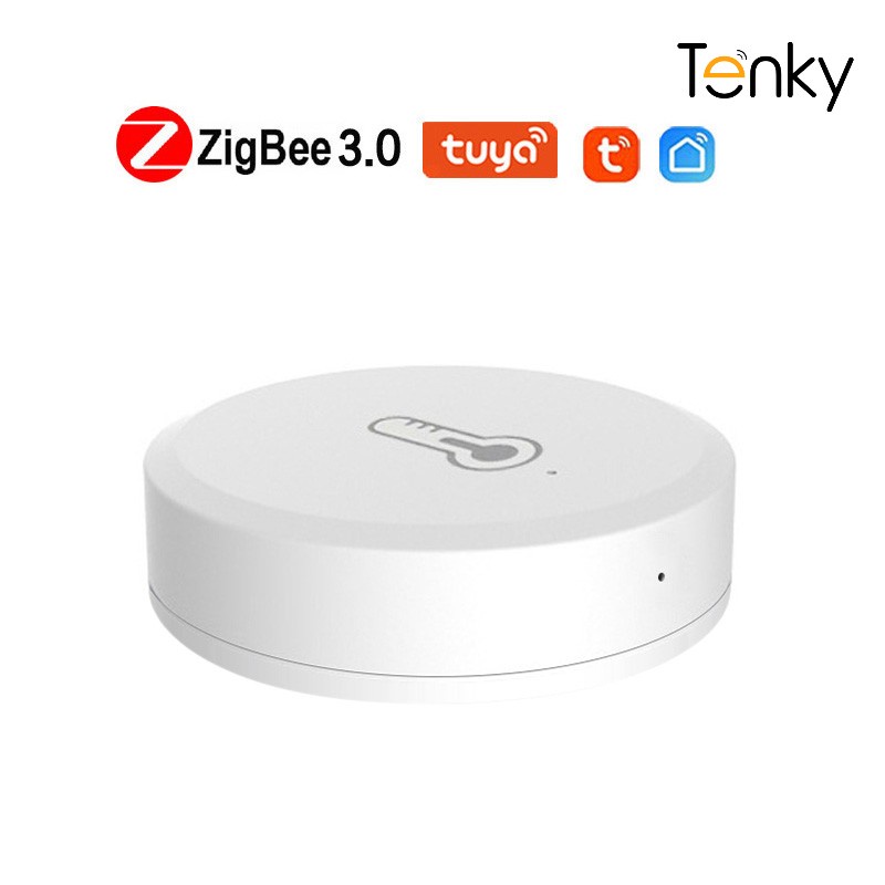 Tenky Tuya ZigBee Smart Temperature And Humidity Sensor Battery Powered ZigBee Smart Home