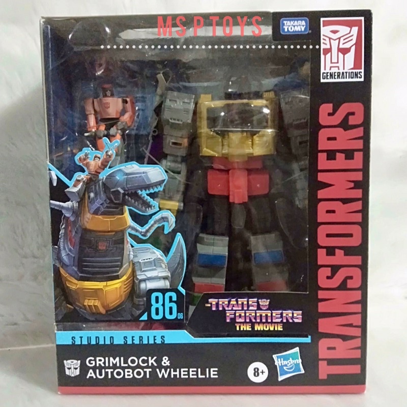 Studio Series 86-06 Líder La Película Grimlock y Autobot Wheelie
