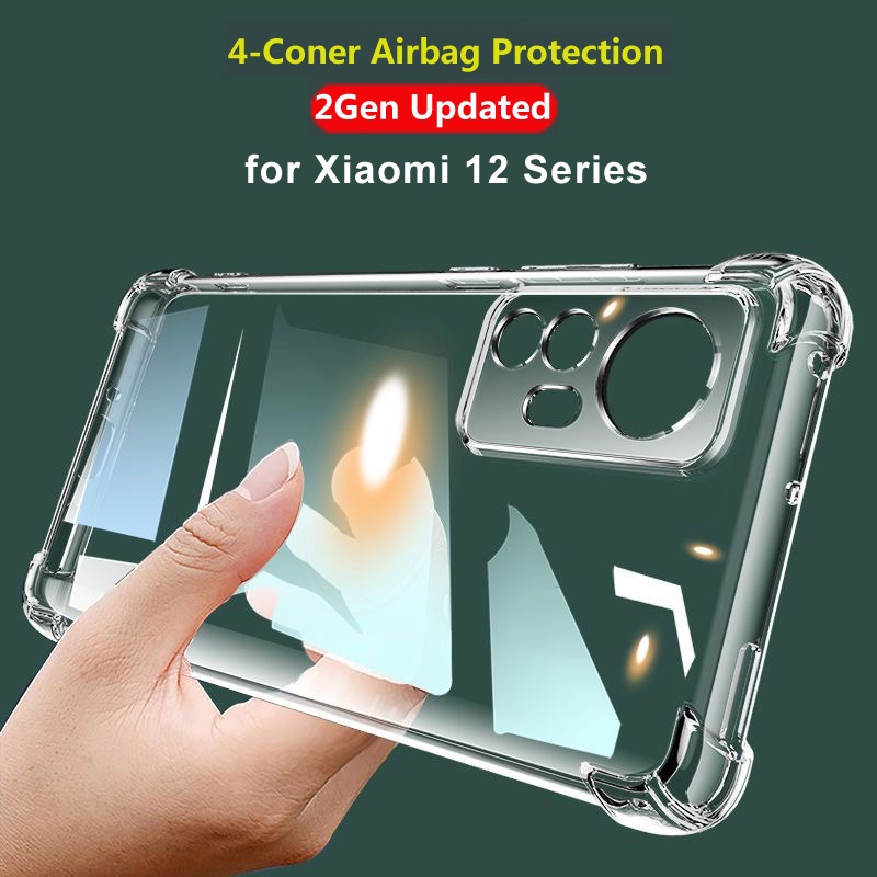 Airbag Clear Case for Xiaomi 12T Pro 12 12S Pro 12X 12s Ultra 5G Soft ...