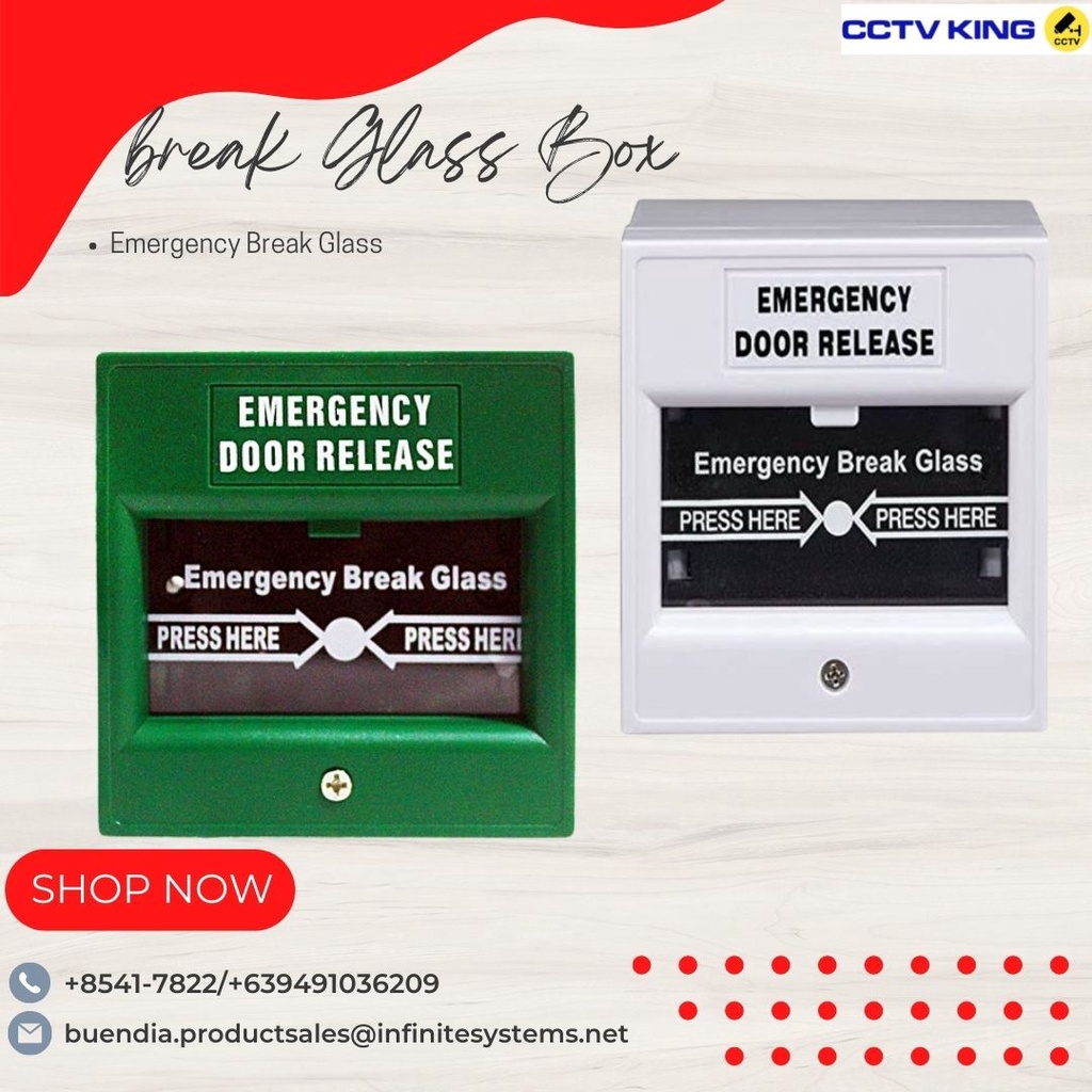 Fire Alarm Switch Break Glass Manual Call Safety Alarms Security