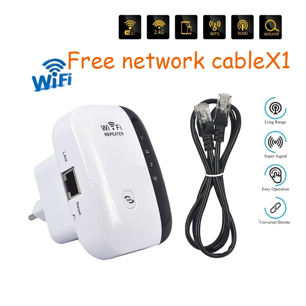 Wireless Router 300Mbps WiFi Repeater Network Signal ExtenderSpeed 2