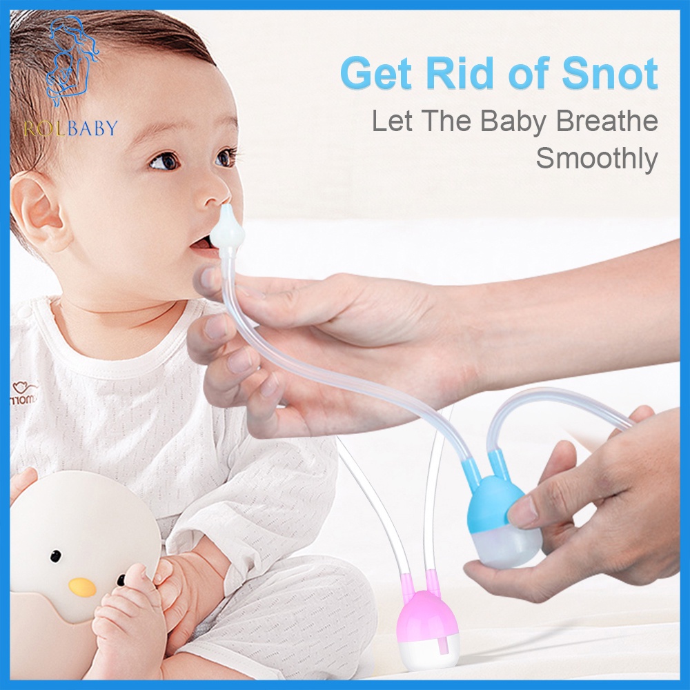 Rolbaby Baby Newborn Nasal Vacuum Mucus Suction Aspirator Infant Nose