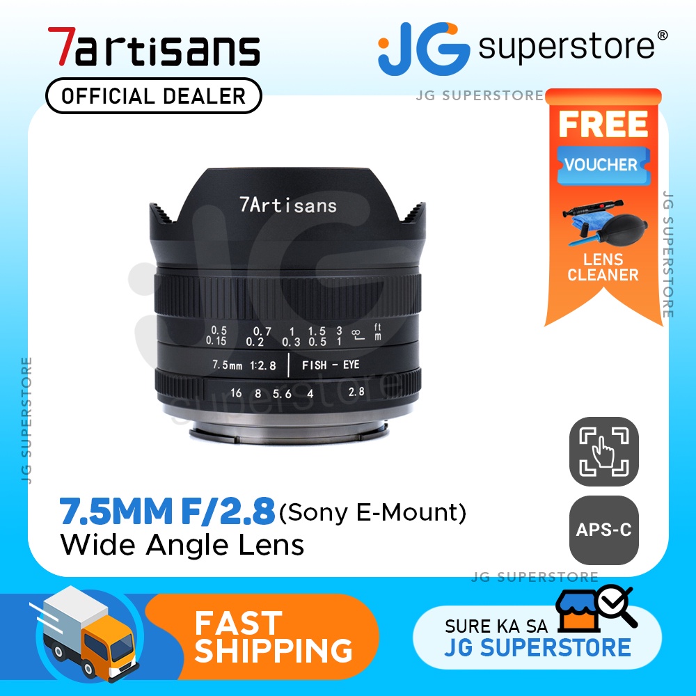 7Artisans Photoelectric 7.5mm f/2.8 Fisheye Wide Angle Lens for Sony E