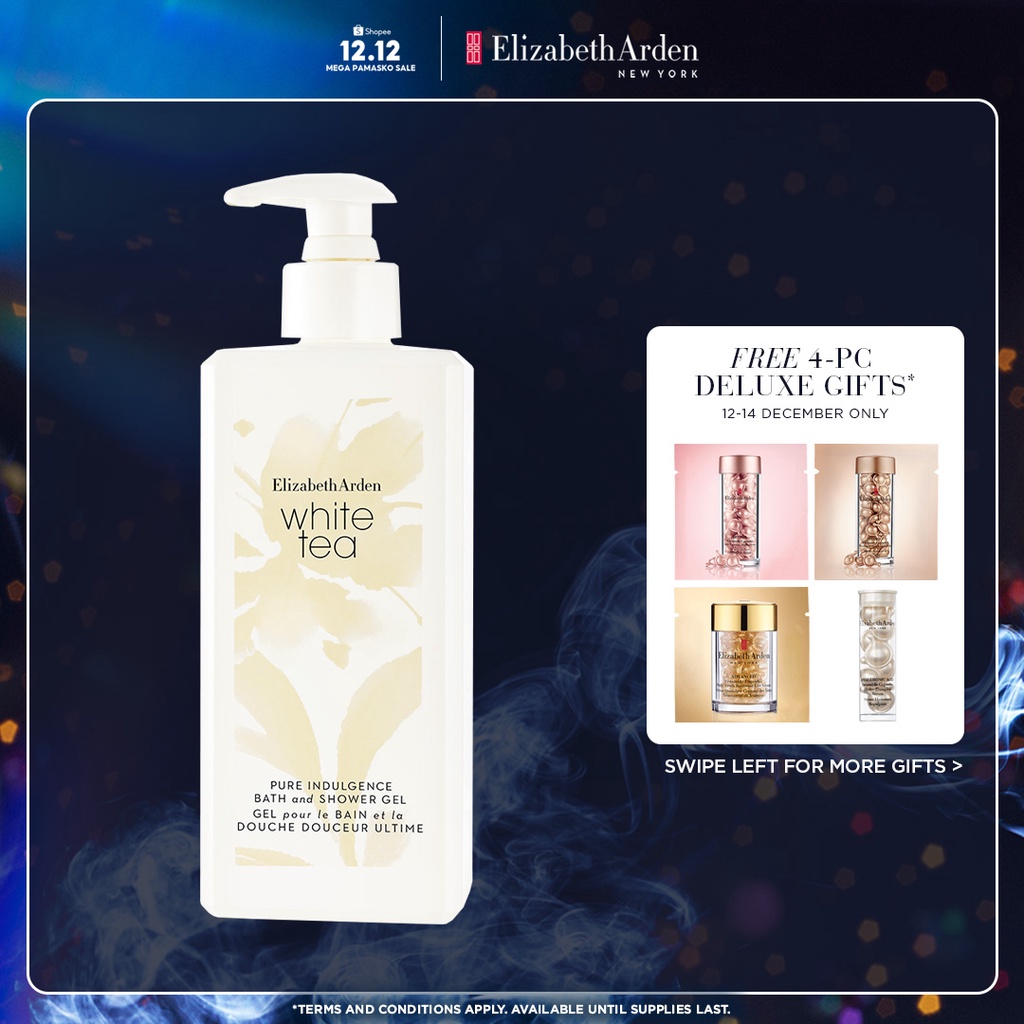Elizabeth Arden White Tea Pure Indulgence Bath and Shower Gel 390ml