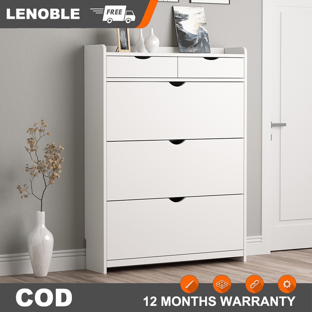 LENOBLE Shoe Shoe Rack Wood Shoe Flip Shoe