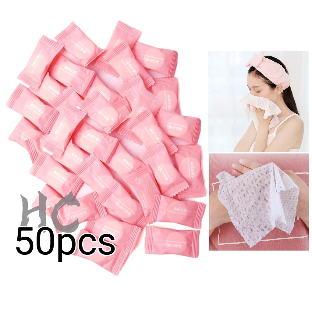 50pcsCompressed Towel Disposable Magic Towel Portable Mini Expand