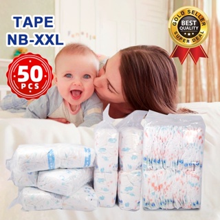 Baby Diaper Tape/Pants Newborn Disposable Diapers 50pcs/pack S M XL Unisex Ultra Thin Dry Breathable