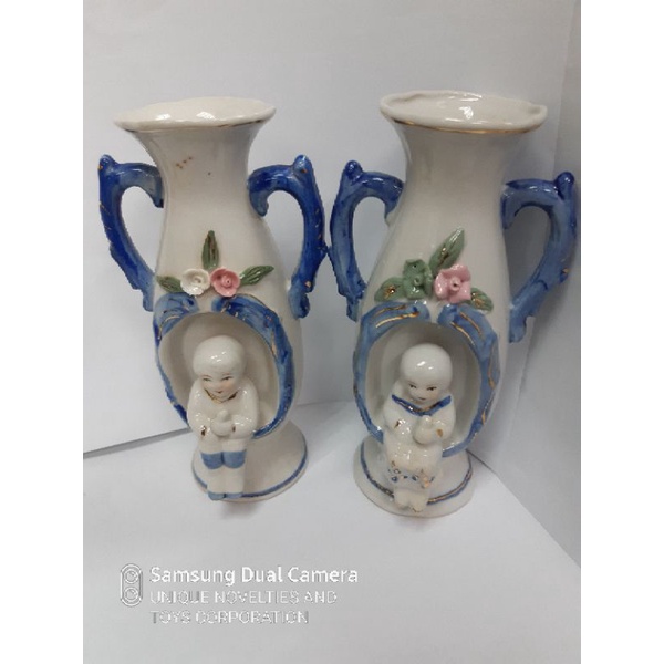 7 inch SET OF 2 PORCELAIN FLOWER VASE Shopee Philippines
