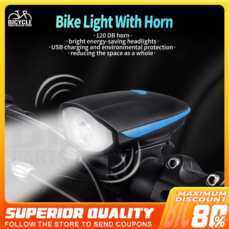 bike headlight with horn