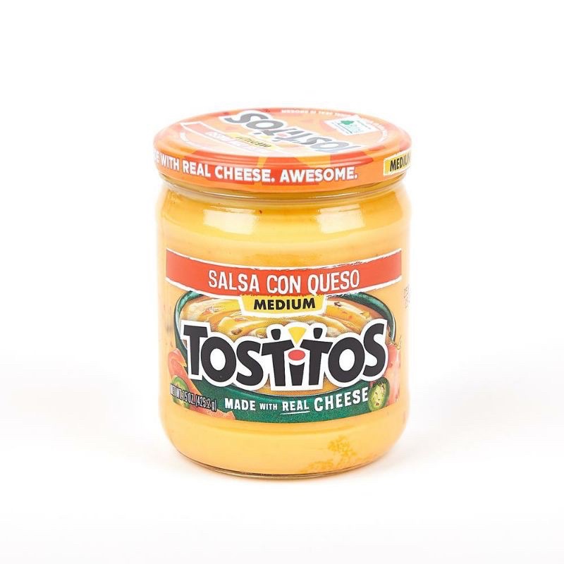 Tostitos Medium Salsa Con Queso 425.2g / Cheese Dip / Best with Chips