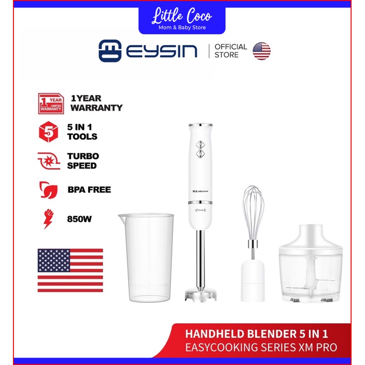 XM PRO EYSIN Kitchen Aid Series 5in1 Electric Hand Mixer Meat Grinder