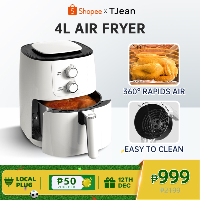 TJean Air Fryer Large Capacity Household Automatic Intelligent Electric