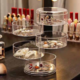 5th floor Rotating Jewelry Storage Box Necklace Earring Bracelet Jewelry Box