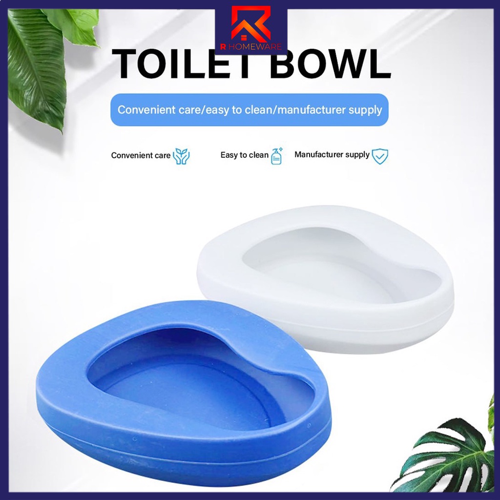 Toilet Bowl Portable Patient Bedpan 2L Urinal Bedridden Potty For