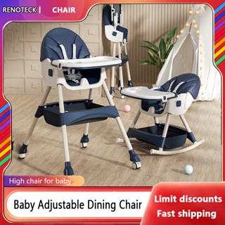 High chair for baby with Adjustable Tray Detachable Legs Baby high chair feeding foldable high chair