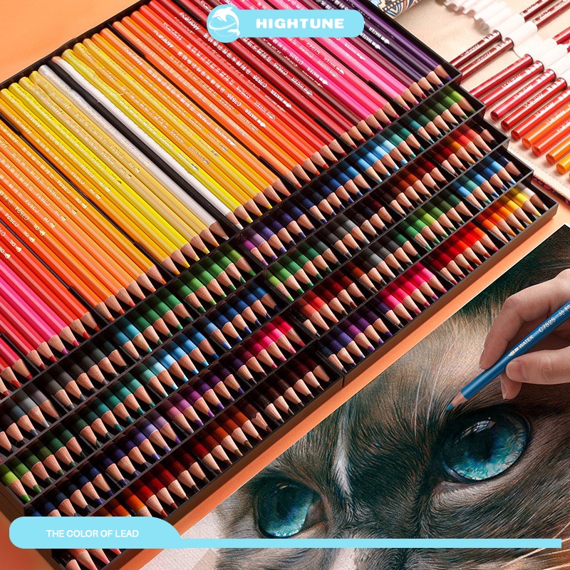 HIGHTUNE Brutfuner 48/72/120/180 Color Pencil Set Professional Oil