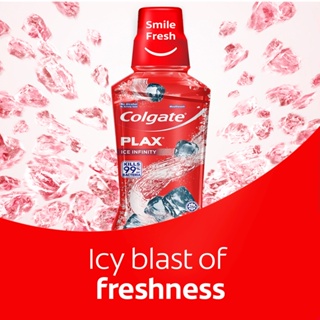 Colgate Plax Ice Infinity Flavor Antibacterial Mouthwash | 1L | Pack of 2 #7
