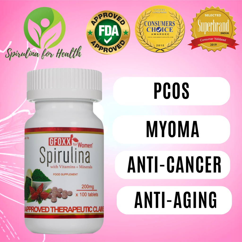 AUTHENTIC GFOXX SPIRULINA FOR WOMEN WITH PROBIOTICS VITAMINS + MINERALS