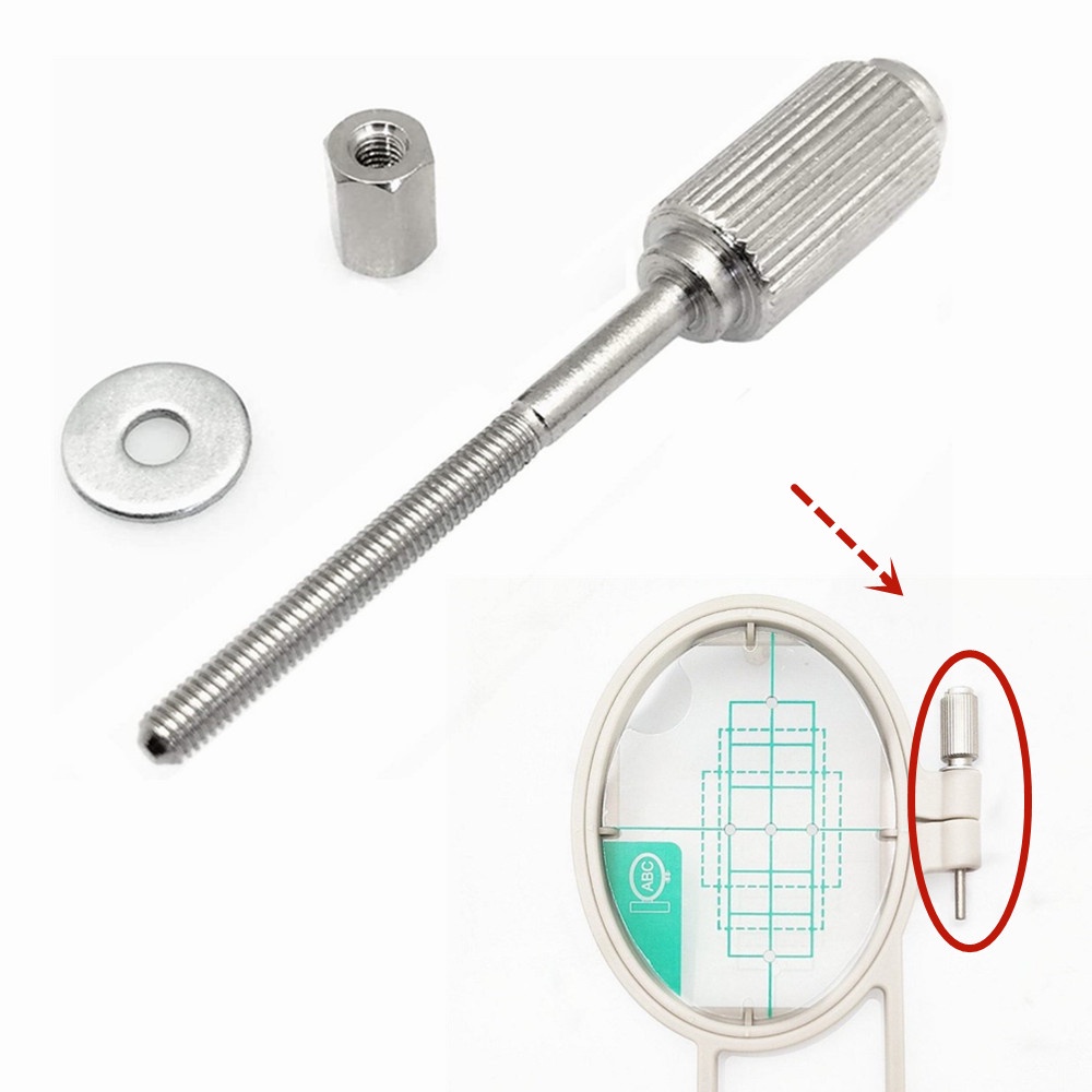 1 Set Embroidery Hoop Screw XE4590001 Metal Long Adjusting Screws FOR