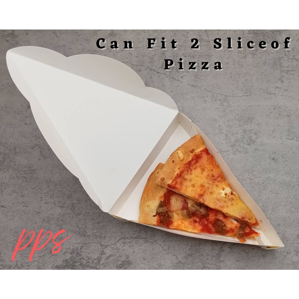 Triangle Pizza Box Plain White20pcs Shopee Philippines