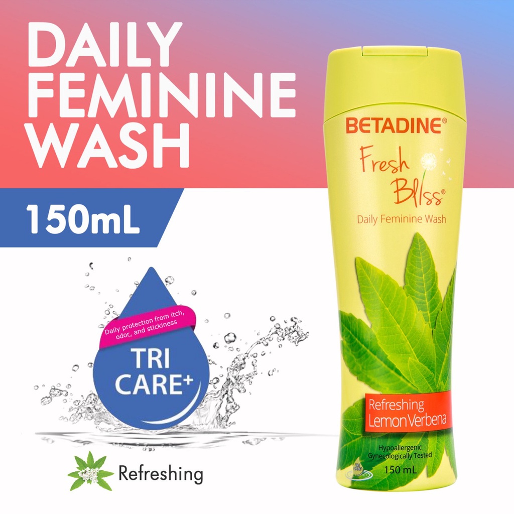 Betadine Fresh Bliss Daily Feminine Wash Refreshing Lemon Verbena 150ml