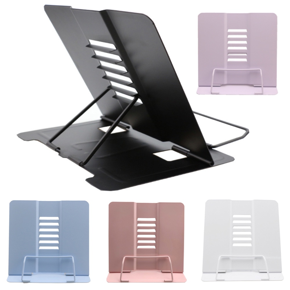 Hearyoo Multifunctional Folding Reading Rack Adjustable Angle Bookshelf ...
