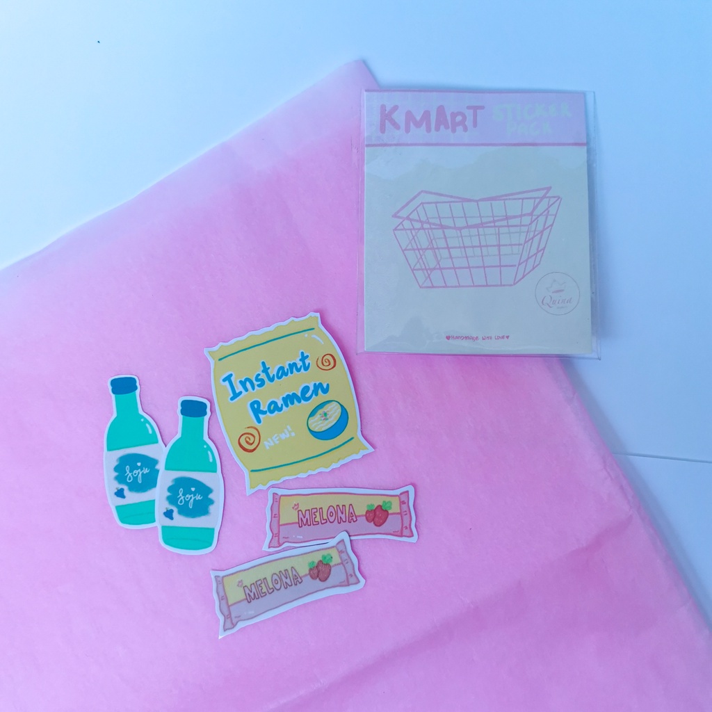Kmart Sticker Pack Glossy Stickers Quina Studio Shopee Philippines