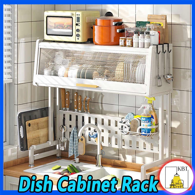 Dish Rack The Sink Dish Drainer With Cover Plate Dustproof